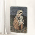 Virgin Mary Painting Style Sisal Cat Scratcher Wall-Mounted Vertical